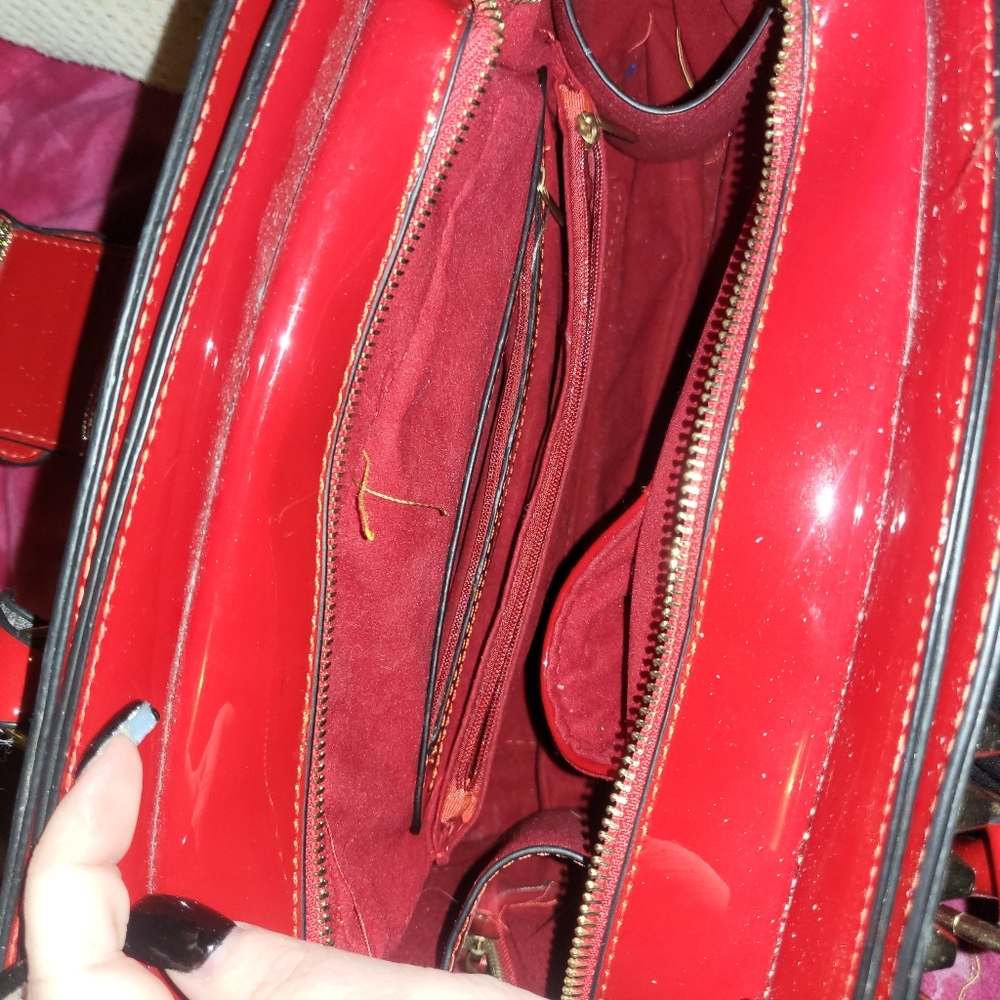 Stylish Red Leopard Print Handbag - Picture 6 of 10